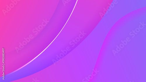 Dynamic purple and pink wavy background featuring elegant curved layers and a bright glowing line for a futuristic feel