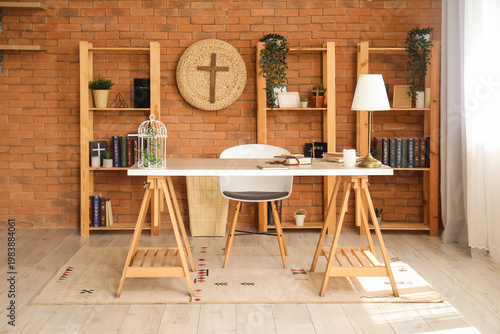 Interior of stylish room wi...