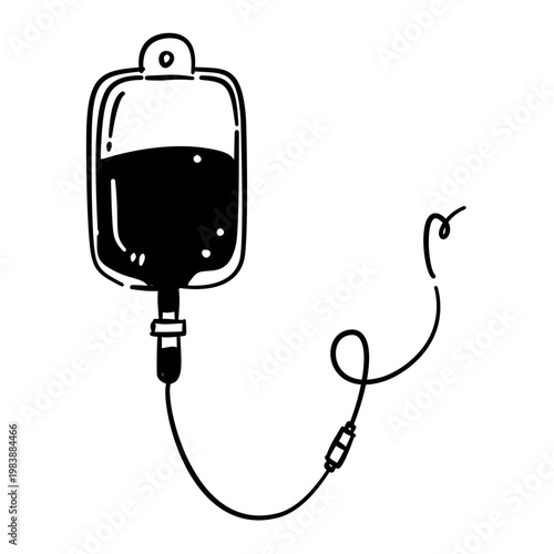 Foto blood bag vector