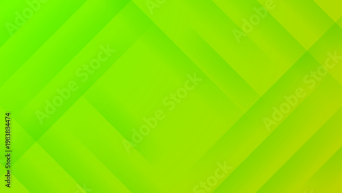 Eco friendly green background with modern diagonal overlapping shapes and bright lime color tones
