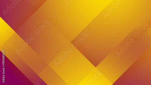 Vibrant orange and yellow background with geometric layers and warm color transitions