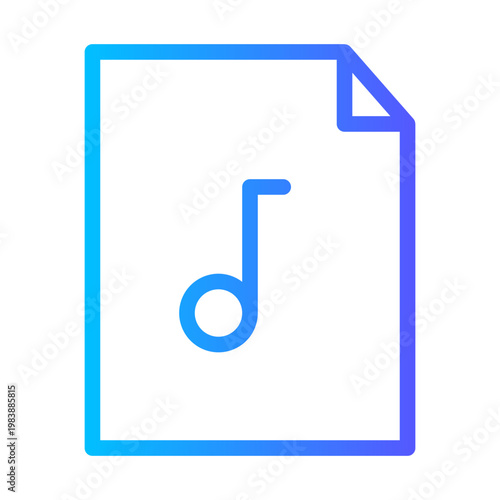 music gradient icon