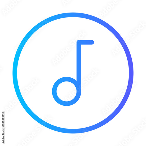music gradient icon