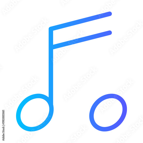 music gradient icon