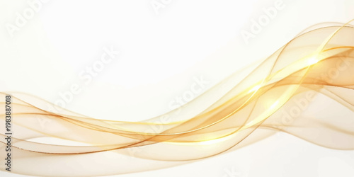 Abstract orange vector background featuring a futuristic motion of flowing wave lines and a swirl pattern in a light fractal design