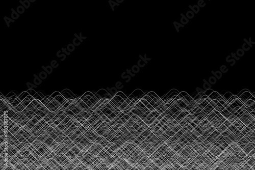 White frequency waves abstract wavy lines water background
