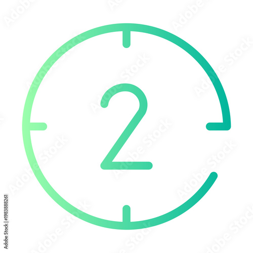 two gradient icon