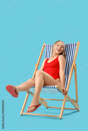 Beautiful young woman relax...