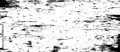 Distressed Grunge Texture Overlay with Horizontal Scratches and Speckles Black and White Abstract Background