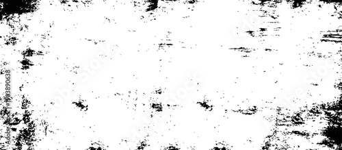 Black and White Distressed Grunge Texture Overlay Background (1)