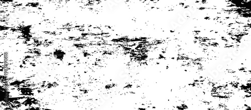 Distressed Grunge Black White Texture Overlay Vector Background