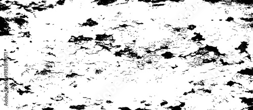 Distressed Grunge Overlay Texture Black White Vector Graphic Element