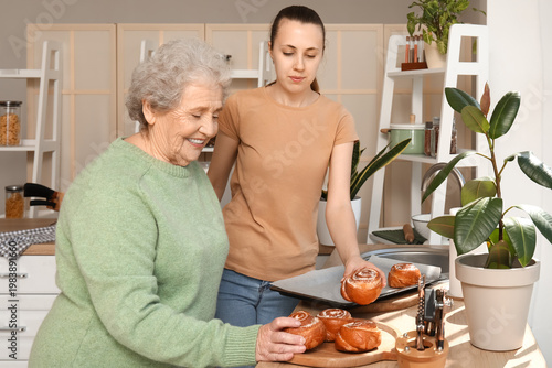 Senior woman with her grand...
