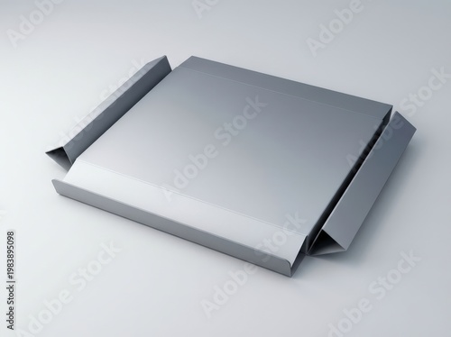 Origami crane a silver paper folding art form