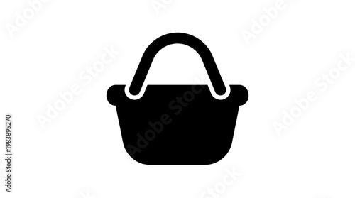 Black basket with handle symbol.