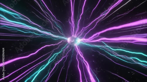 Dynamic Energy Cell in Space with Electric Discharges Generative AI