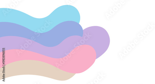 Colorful abstract shapes design element.