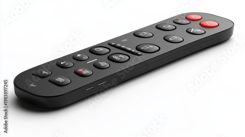 tv remote control isolated