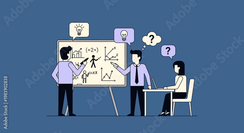 Business People Discussing Strategy Meeting.