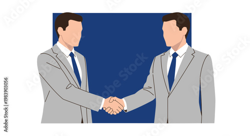 Two Businessmen Shaking Hands.