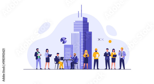 Business People in City Environment.