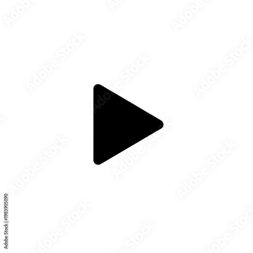 Free Download Black Play Button Icon PNG Isolated on Transparent Background - GFXLoad