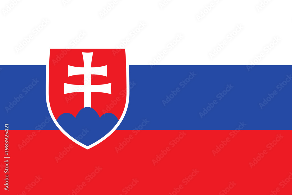 Fototapeta premium Flag of Slovakia