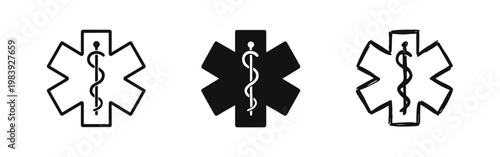 Star of Life Medical Icons - EMS and Healthcare Symbols