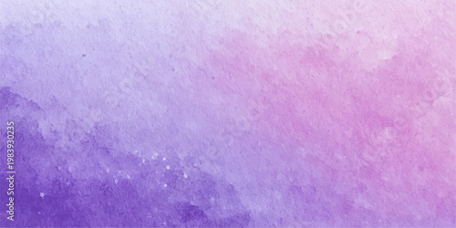 Abstract purple and violet watercolor paint textures create an aged grunge design on vintage paper material for an artistic wallpaper backdrop