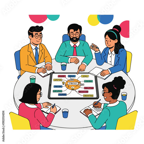 Business people in a meeting discussion 1.