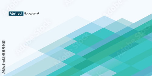 Abstract geometric background with overlapping squares in shades of blue