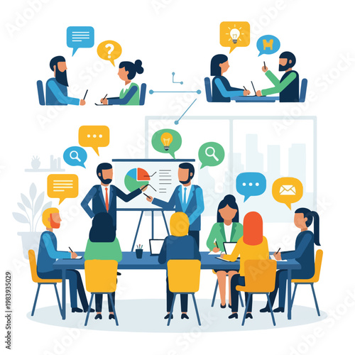 Business people in a meeting discussion 12.