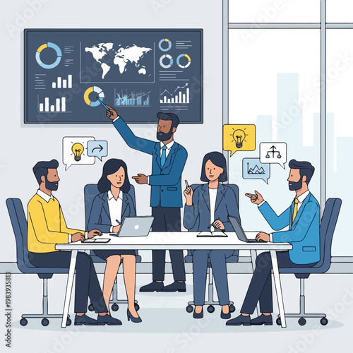 Business people in a meeting room 4.