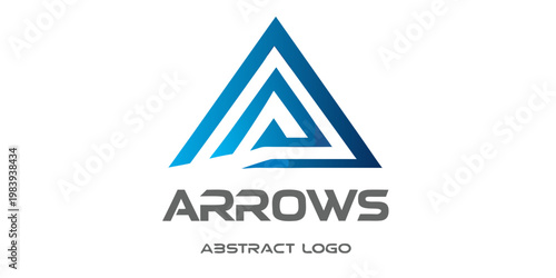 Abstract logo featuring nested triangles and the word arrows
