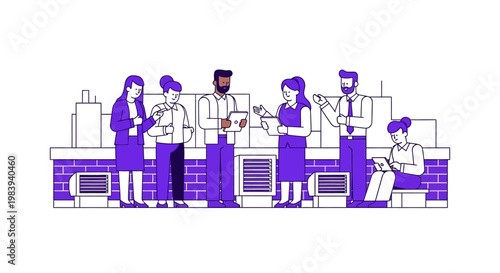 People Working Office Environment.