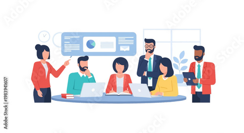 Business People in Meeting Room.