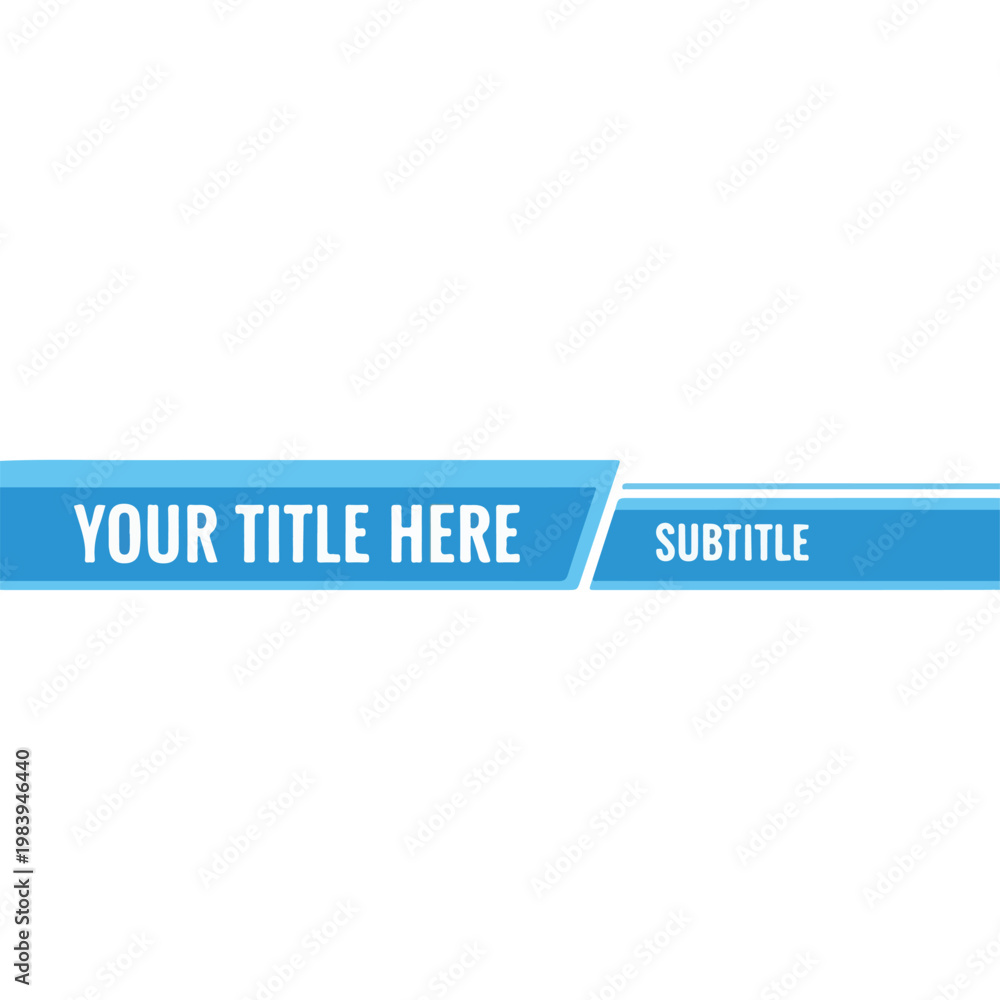 Fototapeta premium Blue Banners with White Text.