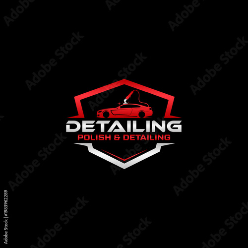 Car Wash and Detailing Service Logo.