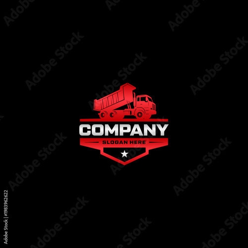 Red Truck Company Logo Design.