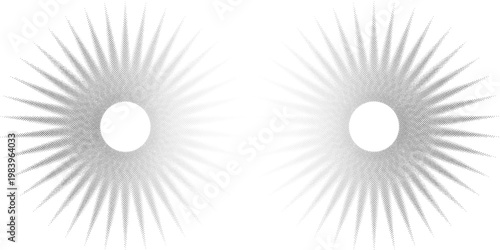 Abstract comic book flash explosion radial lines on transparent background. Vector illustration superhero design