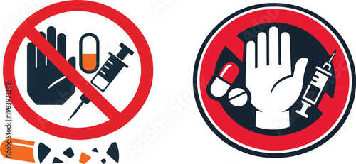 Stop Drug Abuse Clean Awareness Design