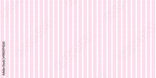 Light pink vertical stripes pattern background. Cute pastel wavy pinstripe texture. Pink watercolor lines for wallpaper, wrapping paper, or textile design.