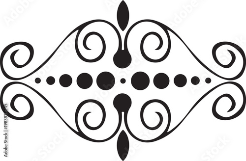 Traditional and Cultural or Alpona design isolated vector illustration