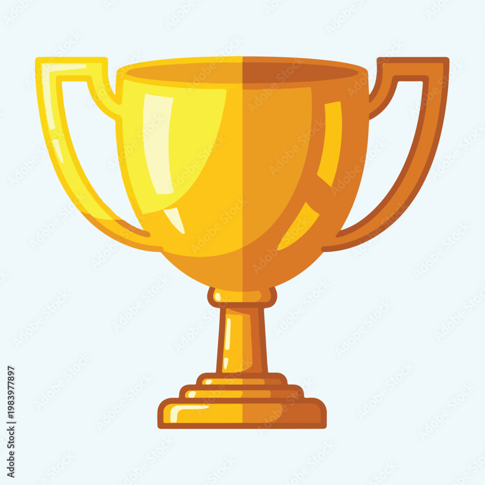 Fototapeta premium Golden Trophy Cup Award Symbol.