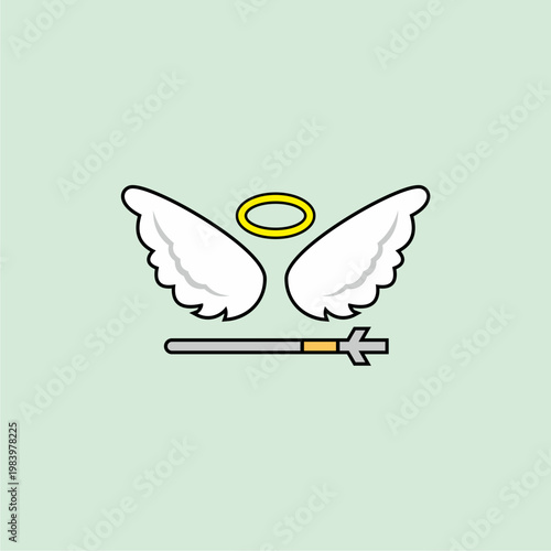 Angel wing vector illustration