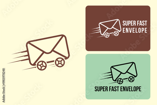 Super fast Envelope Mail Vector