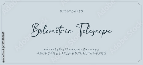 Hand drawn vector alphabet. Modern monoline signature script font. Elegant Signature Font. Best Alphabet Beautiful Calligraphy Signature Font