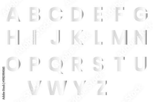 3d alphabet with glass effect stunning black lettering on a dark background