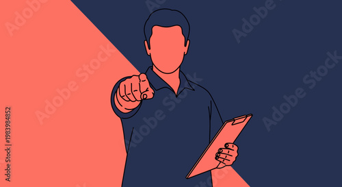 A sport coach gives training advice with a clipboard in hand.