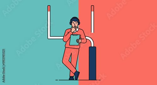 A sport coach giving a pep talk during intense training session